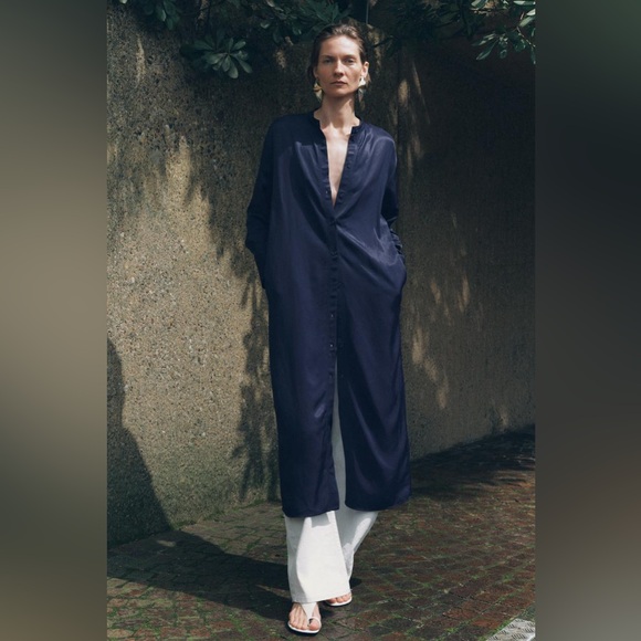 SLIT MIDI DRESS ZW COLLECTION - benaras.co